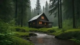 Rain Sounds in a Cozy Forest Cafe 🌧️ | 2 Hours Deep Focus & Relax | White Horse Cafe