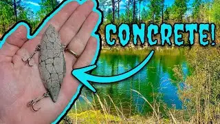 Making A Fishing Lure Out Of... CONCRETE?!?!
