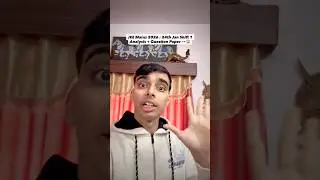 NTA Confused! 💀😭 JEE Mains 2026 24 Jan Shift 1 Analysis 🧐 24 Jan Shift 1 Question Paper #iit #jee