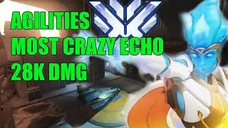 AGILITIES MOST CRAZY ECHO GAMEPLAY 28K DMG - TOP 500 OVERWATCH SEASON 26