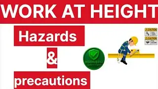 What is Work at height in Hindi|Work at height safety & precautions in Hindi @HSEHUB-52 Construction