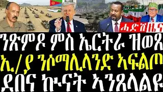 December 29, 2025 ጽምዶ ምስ ኤርትራ / ኢ/ያ ንሶማሊ ላንድ #eritreanews #breakingnewstigrinya 