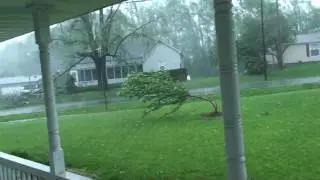 During the storm in Crainville, Illinois