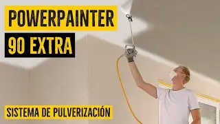Pintura pulverizada sobre yeso en 