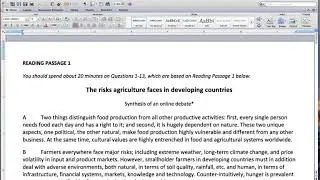 Cambridge 12 Test-2 Passage1| The risks agriculture faces in developing countries|IELTS Reading Tips