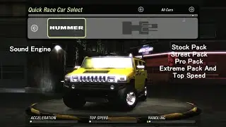 Hummer H2 Sound Engine NFS Underground 2 Full + Top Speed!!