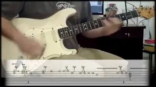Pink Floyd Shine On You Crazy Diamond - 2&ordm; Solo TABS - Fender American Traditional- Lace Sensor Gold