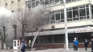 Пожежа в Луцьку ЦУМ .04,12,2011