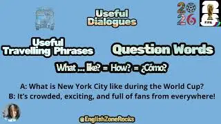 QUESTION WORDS - &iquest;ARMAMOS PREGUNTAS?? WORLD CUP 2026