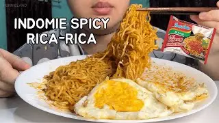 Real Mukbang Indonesian Noodles Indomie Spicy Rica-Rica 🇮🇩 | Hunnie Land
