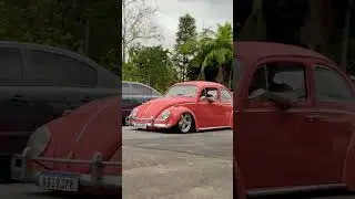 Fusca coral red suspens&atilde;o a ar rodas five espoke 17