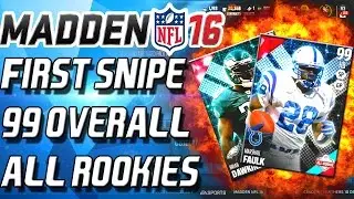99 OVERALL SNIPE? ALL-ROOKIE DAWKINS AND FAULK! - Madden 16 Ultimate Team