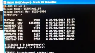 TRDOS 386 - AUDIO TEST (on Virtual Box, Sound Blaster 16) for MOD & WAV files