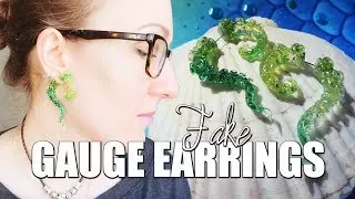 Fake Gauge Earrings for Mermaids