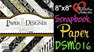 Scrapbook Paper Craft Pattern 8x8 Inches &ndash; Pattern Paper &ndash; DSM016