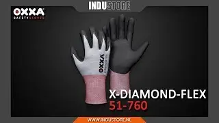 Industore: OXXA X-Diamond-Flex 51-760 Snijbestendige Handschoenen - Nitril gecoate werkhandschoen.