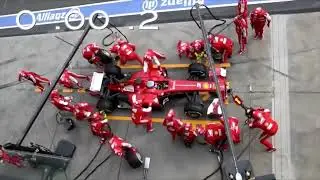 Ferrari F1 Pit Stop Perfection Slow Motion