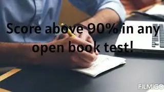 How to score more than 90% in any open book exam | Tips and tricks to score in open book exam