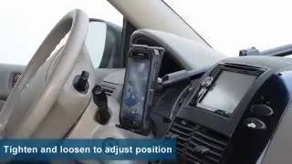 LONG Windshield Mount for Samsung Galaxy S5 S4 Note 4 3 Note Edge  | Arkon SM6-CM117