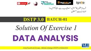 DigiSkills Data Analysis & Business Intelligence Exercise 1 Solution 2025 | DSTP 3.0 Batch 01