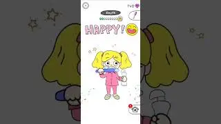 Draw Happy Puzzle: Brain Apps Level 71 to 80 Walkthrough