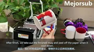 New type sublimation heart handle mug with different colors