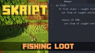 Custom Fishing Loot - Minecraft Skript Tutorial