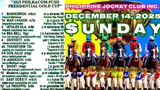SUNDAY KARERA TIPS PJCI - DECEMBER 14, 2025 / 2025 PHILRACOM - PCSO PRESIDENTIAL GOLD CUP @PJCI