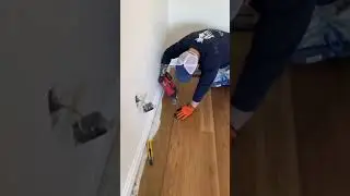 Having trouble with your last few rows of hardwood? Try this #youtubeshorts #diy #flooring