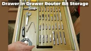 Drawer In Drawer Flat Router Bit Storage, no loss of space!