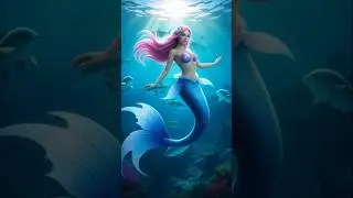 Cinematic Mermaid Hybrid 🧜&zwj;♀️ | Mystical Underwater World in 4K | Dreamlike Fantasy Art Shorts