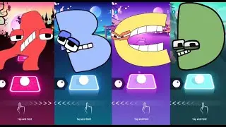 Alphabet Lore A- Alphabet Lore B - Alphabet Lore C - Alphabet Lore D | Tiles Hop EDM Rush