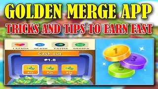GOLDEN MERGE APP TRICKS AND TIPS  - KUMITA NG GCASH SA PAGLALARO LANG - NEW GCASH EARNING APP 2025
