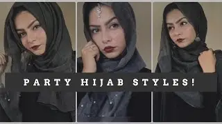 3 Simple Hijab Styles for party wear| Tutorial | The Urban Hijabee