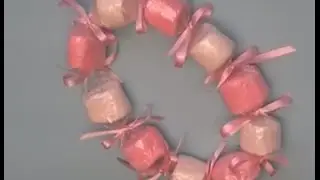 Collar y Pulsera de bombones o malvabiscos