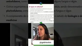 C&eacute;lulas Unicelulares e Pluricelulares.#EstudoEficiente #BiologiaParaConcursos #RotinaDeEstudos