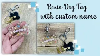Resin Dog Tag with custom Name. Easy Resin Tutorial. Free resin tutorial
