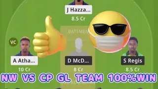 NW VS CP DREAM 11 GL TEAM PREDICTION TODAY 100%WINNING