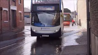 2020 Storm surge high water in Faversham, Kent, UK