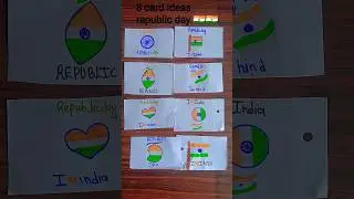 Republic day 8 card ideas/26 january craft idea#trending#republicdaycard #shortvideo#shorts#viral