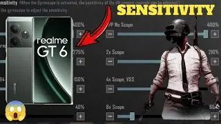 BEST Sensitivity Realme GT 6 Bgmi 🤯 New Update Super Gameplay 2026 