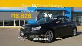 New Chevrolet Cruze on sale now starting at $16,826 at SidDillon.com
