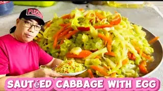 Paano Magluto ng Masarap na Sautéed Cabbage with Egg | Filipino Recipe