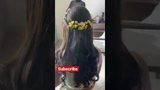 Haldi hairstyles 💛 #makeupartist #bridalmakeup #makeuplook #makeup #brides #makeuptutorial #bride