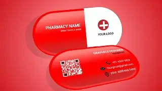 Doctor Visiting Card Design I Business Card Design I Pixellab Tutorial