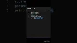 Как находить периметр и площадь в python. Решаем задачи для программистов.Ссылка на видео в описании