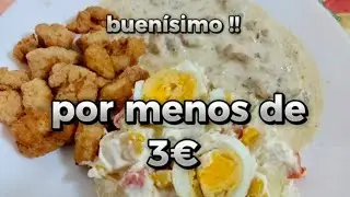 Espectacular plato combinado 😋 por tan solo 3€ asi se hace!!! #viral #viralvideo #cookin#recetas