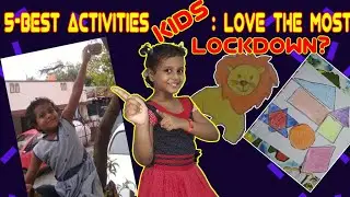 Simple Activities for Kids| Activities at Home |Lock down Activities for kids| Engage Kids at home