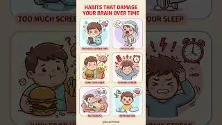 Habits That Damage Your Brain Over Time | Unmasking the Brain Drainers  #wellnesstips #doctorfithub