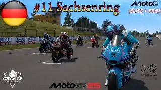 #11 GermanGP, Sachsenring, Czech GP Championship z.s. - závod sk. ELITE a PRO, MotoGP 25, PS5/PS4